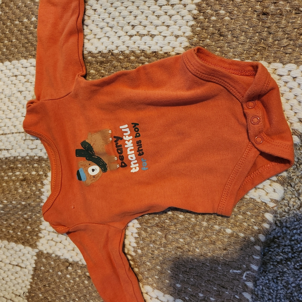 Orange Baby One Piece